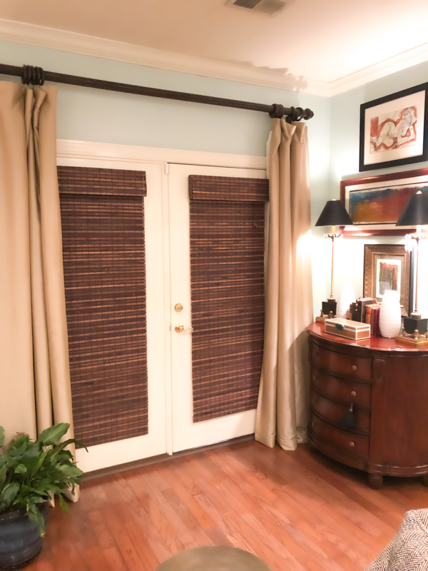 Graber Natural woven wood Shades with privacy liner